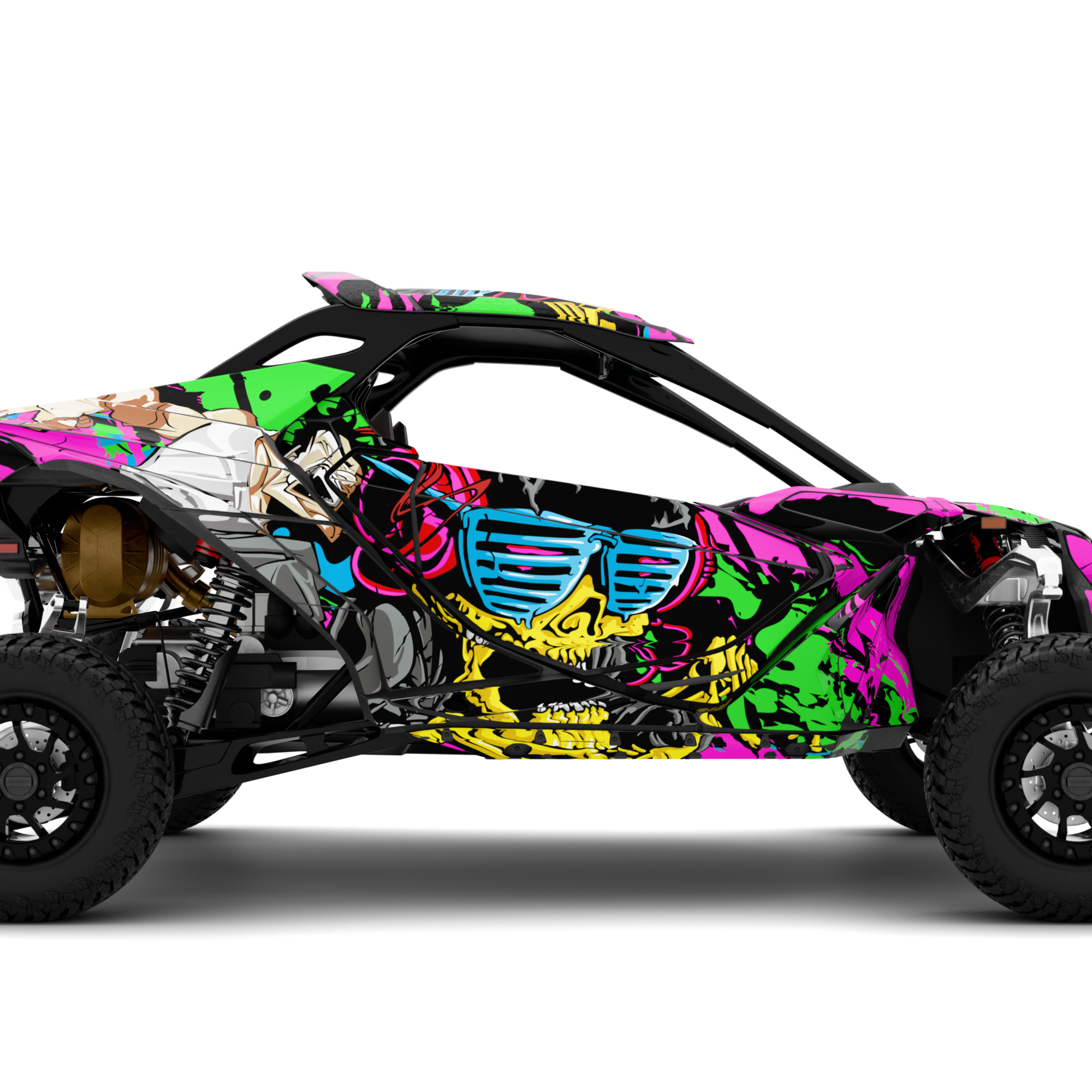 PHANTOM design stickers for Can-Am Maverick R (from 2024)