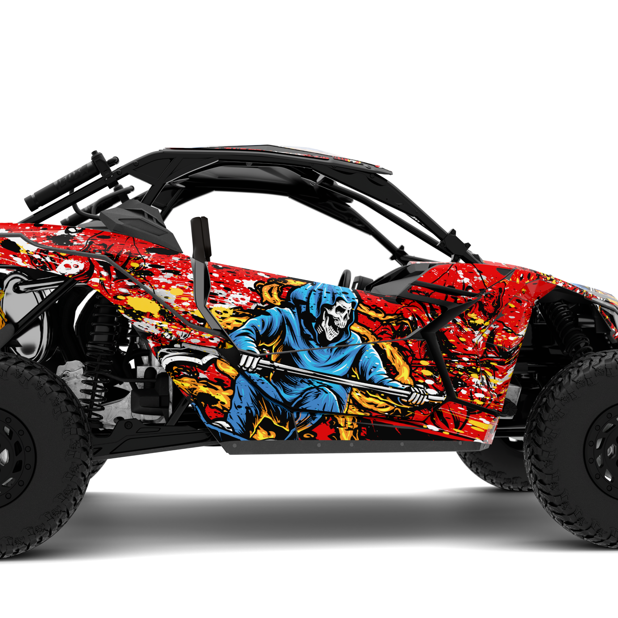 PUNISHER design stickers for Can-Am Maverick X3 (from 2016)