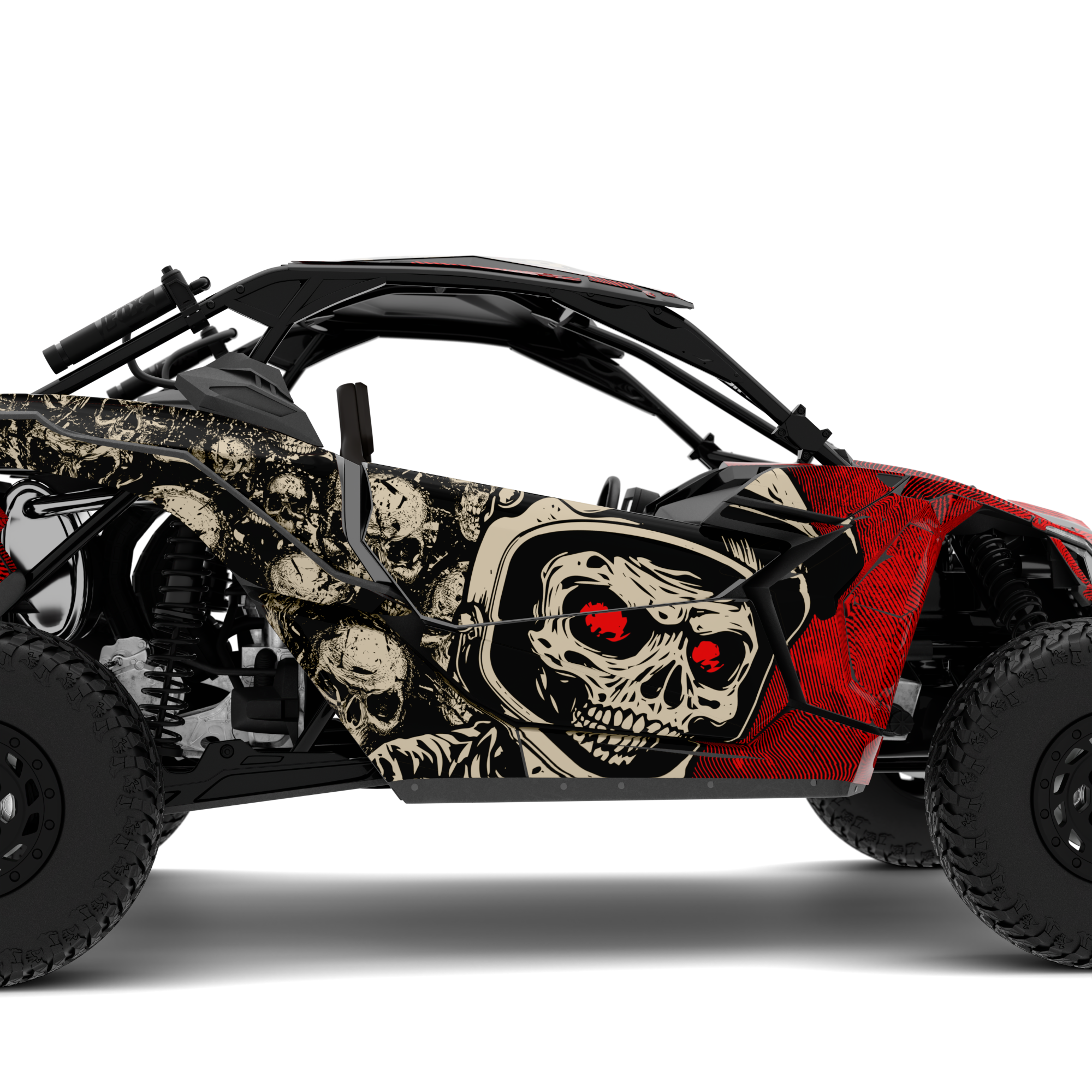 SKULLY X design stickers for Can-Am Maverick X3 (from 2016)