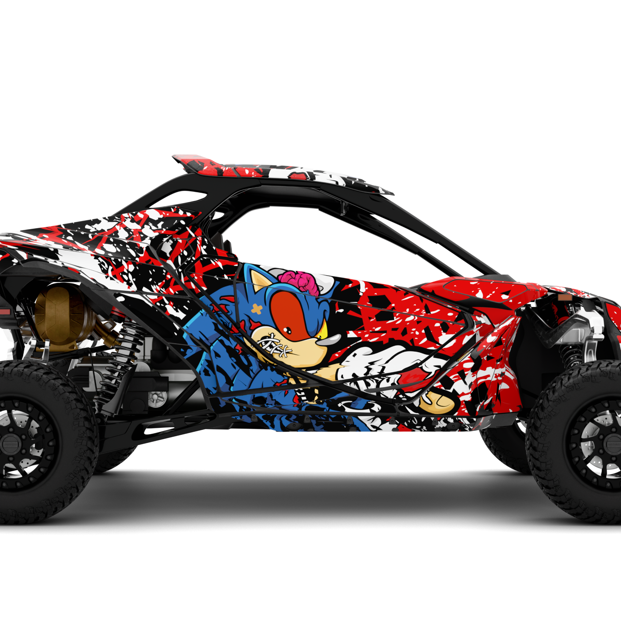 SONIC design stickers for Can-Am Maverick R (from 2024)