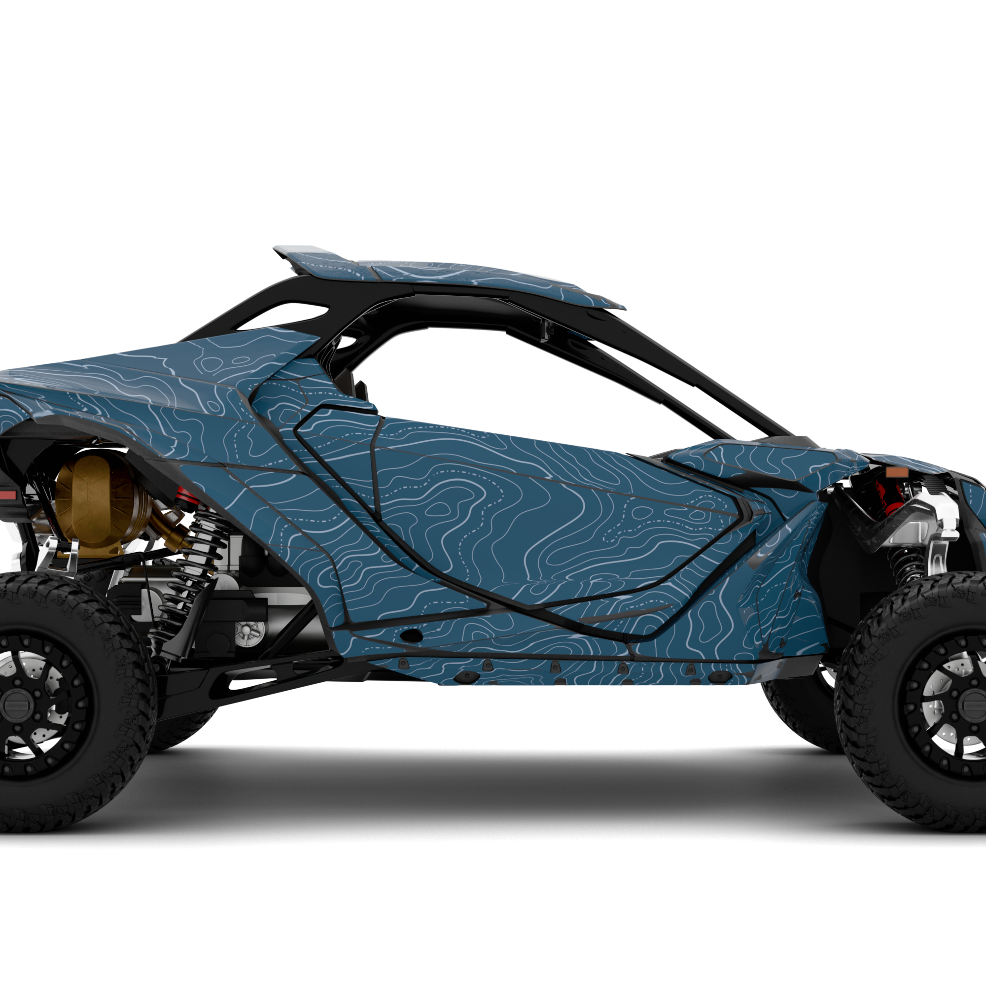 TOPOGRAPHIC design stickers for Can-Am Maverick R (from 2024)