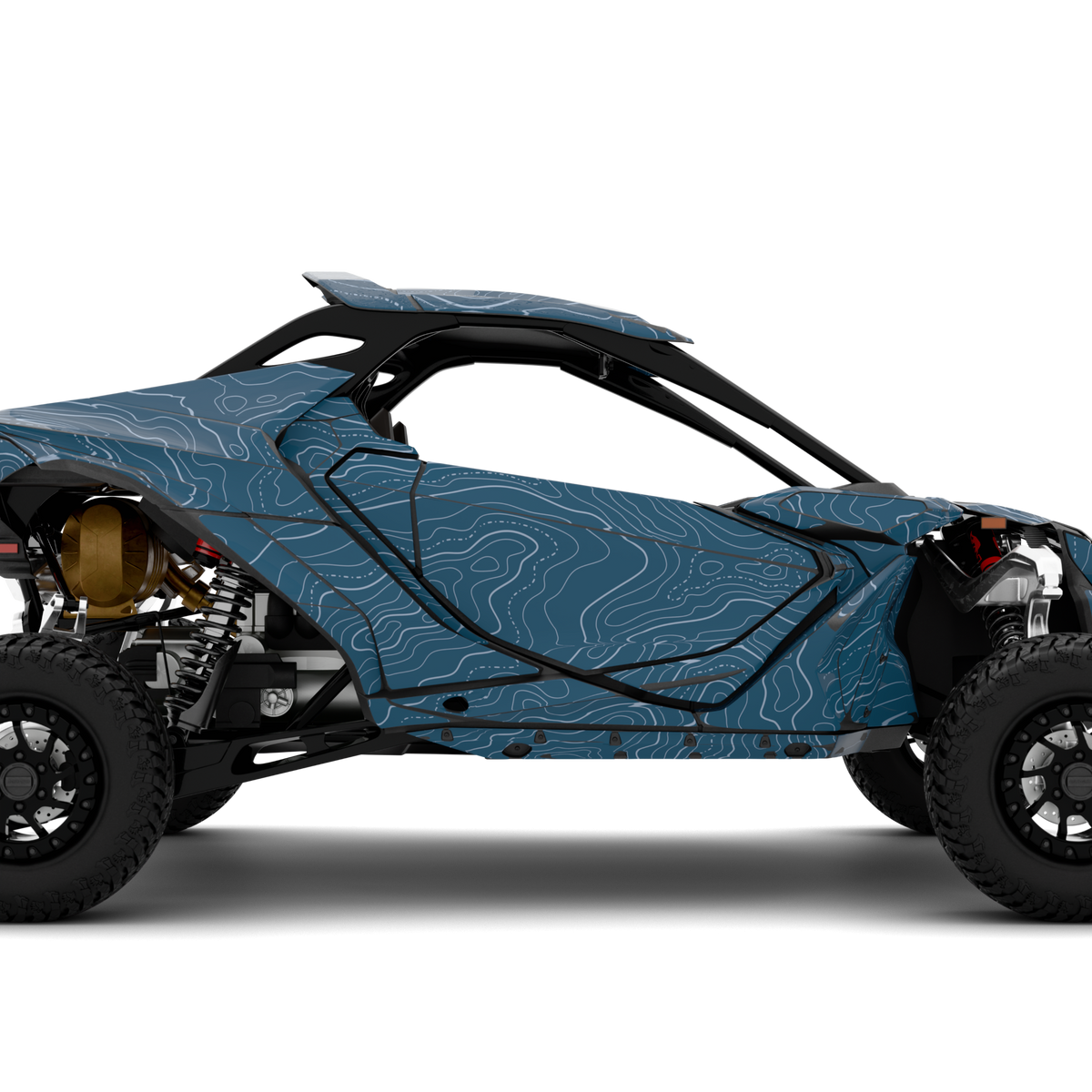 TOPOGRAPHIC design stickers for Can-Am Maverick R (from 2024)
