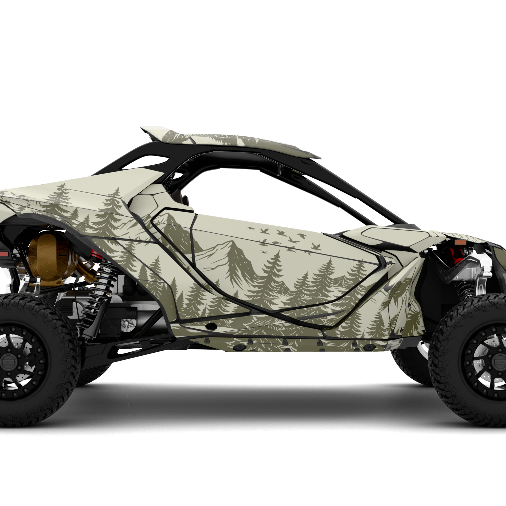 WILDLIFE design stickers for Can-Am Maverick R (from 2024)