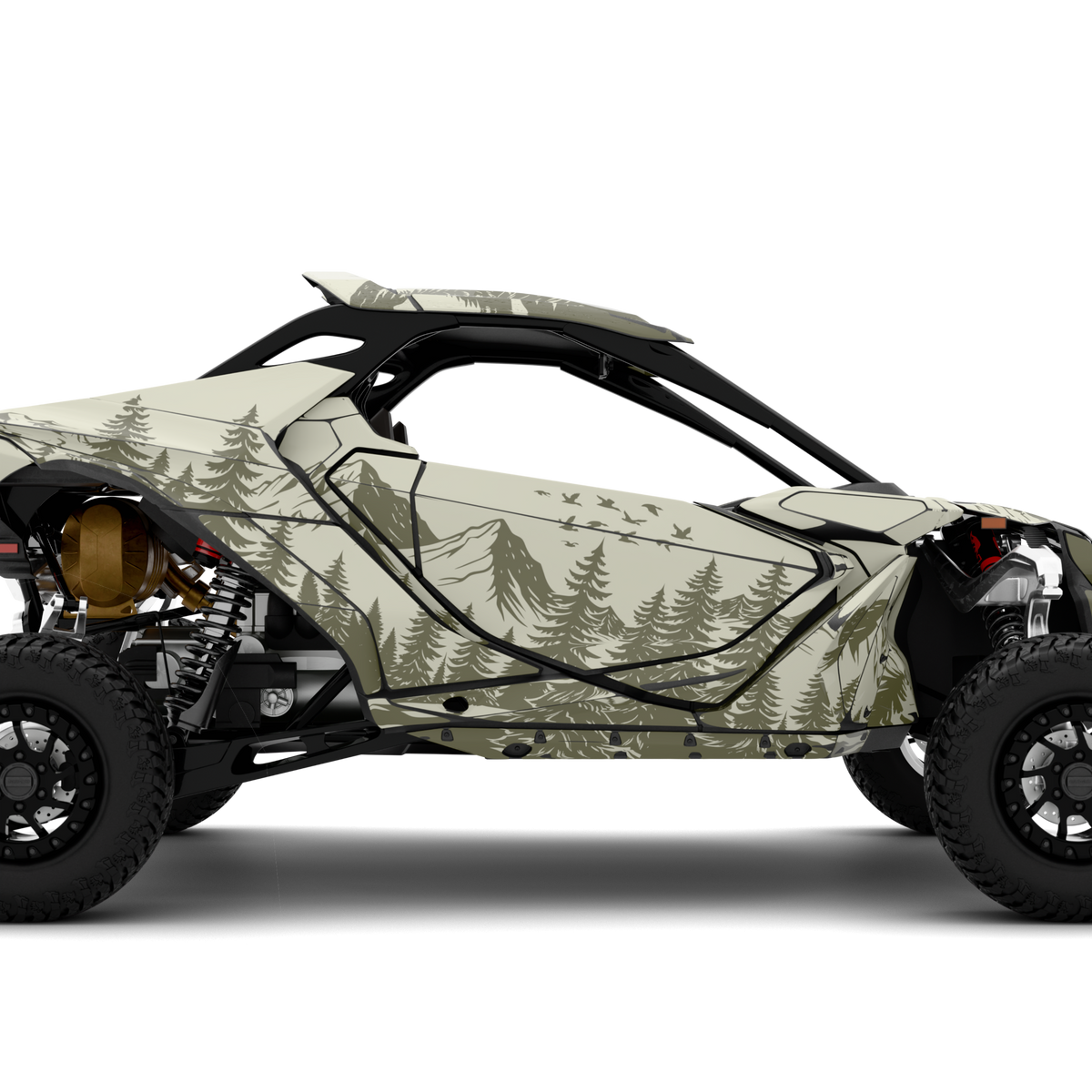 WILDLIFE design stickers for Can-Am Maverick R (from 2024)