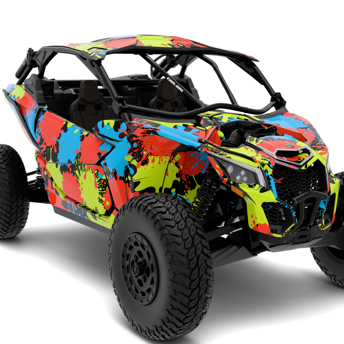 Naklejki w designie COLOUR SPLASH do Can-Am Maverick X3 (od 2016)
