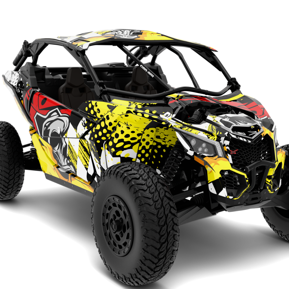 Naklejki w stylu CRUSHER do Can-Am Maverick X3 (od 2016)