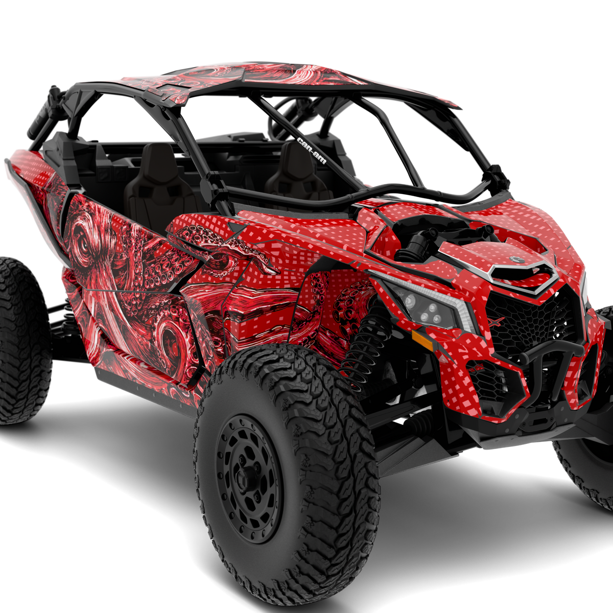 Naklejki KRAKEN design do Can-Am Maverick X3 (od 2016)
