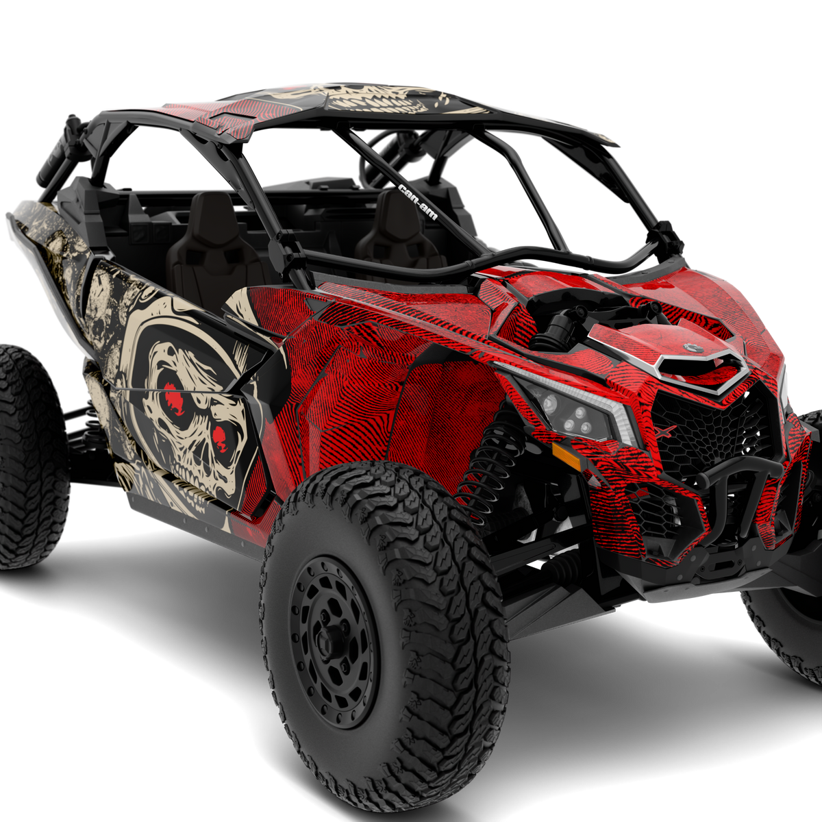 Zestaw naklejek SKULLY X design do Can-Am Maverick X3 (od 2016)
