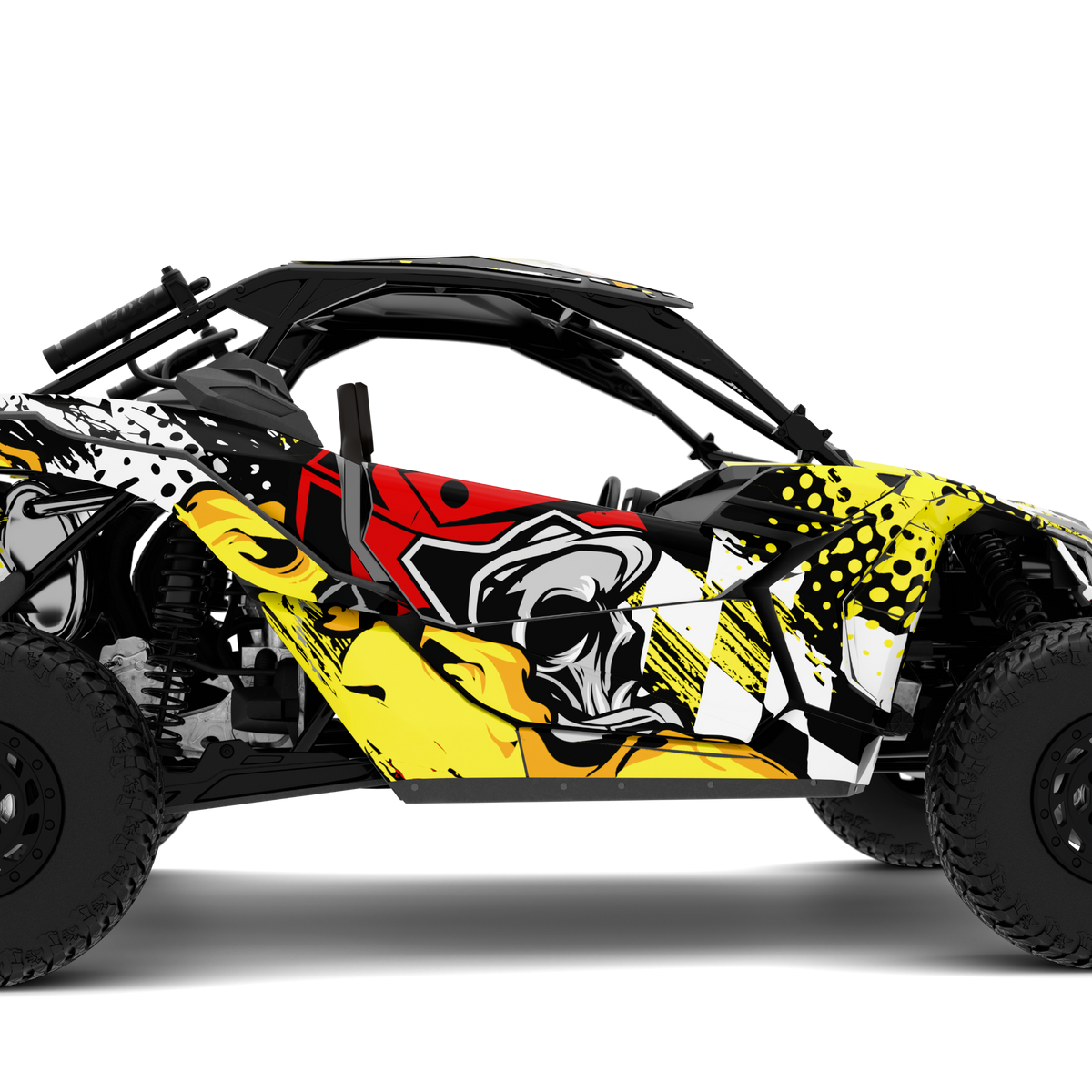 Naklejki w stylu CRUSHER do Can-Am Maverick X3 (od 2016)
