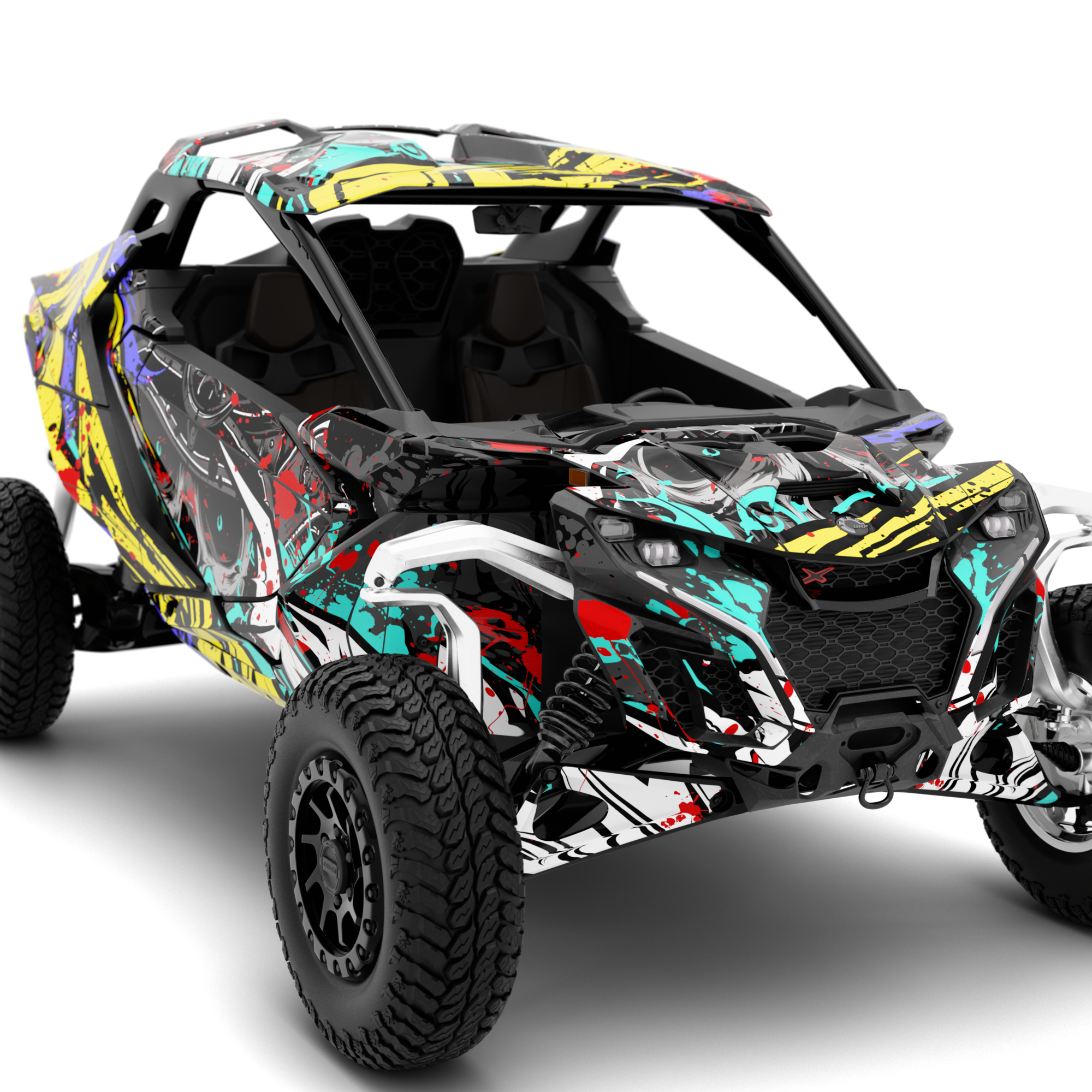 GRAFFITI design stickers for Can-Am Maverick R (from 2024)
