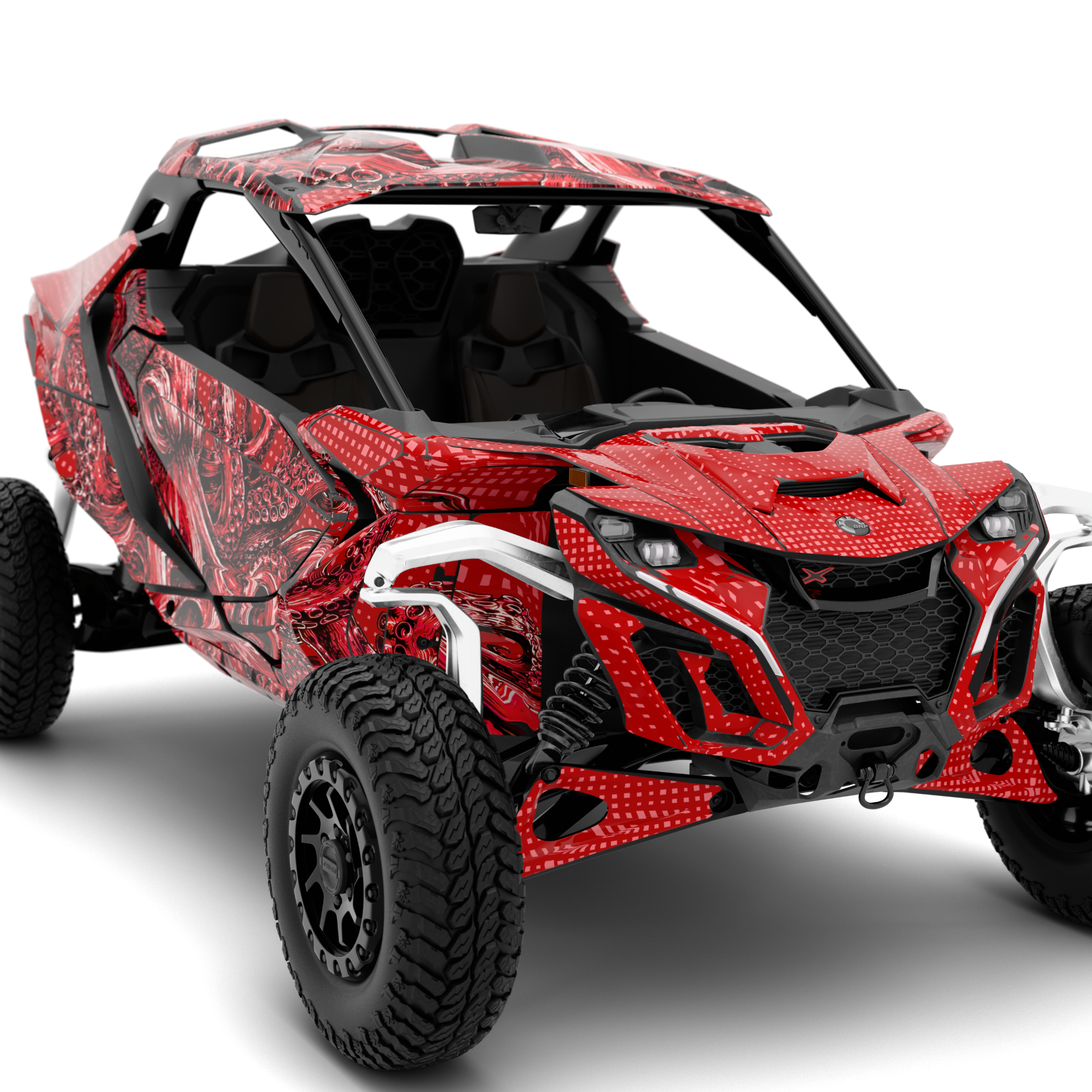 KRAKEN design stickers for Can-Am Maverick R (from 2024)