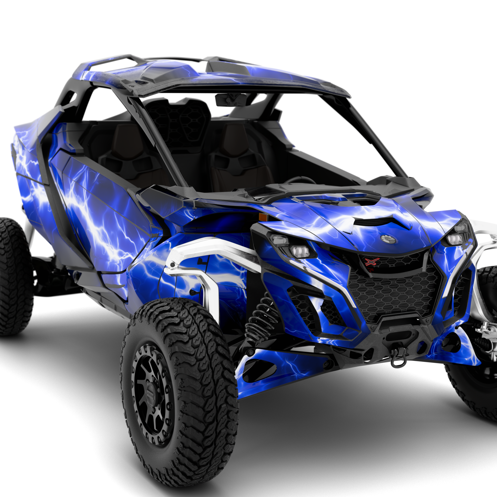 LIGHTNING design stickers for Can-Am Maverick R (from 2024)