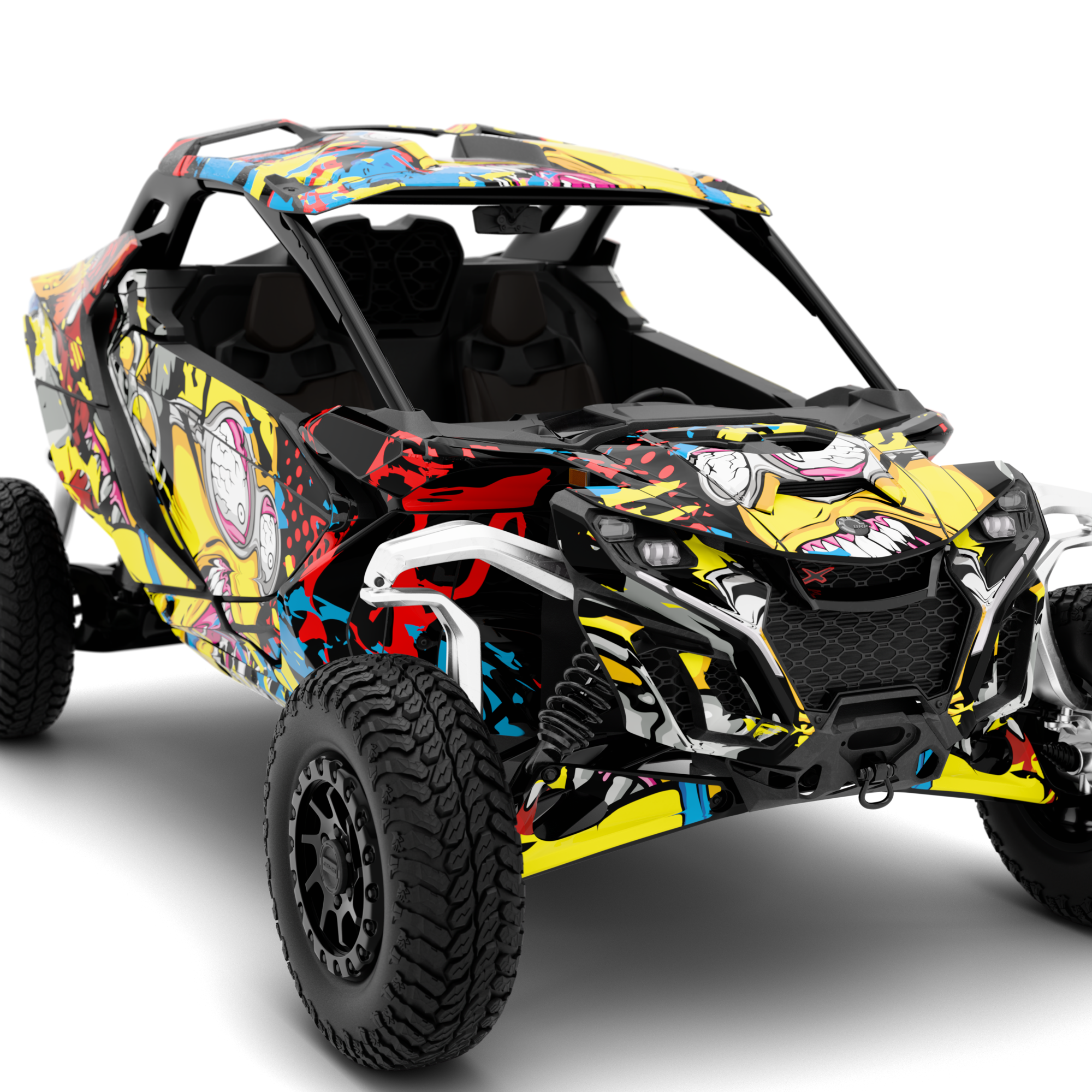 MINIONS design stickers for Can-Am Maverick R (from 2024)