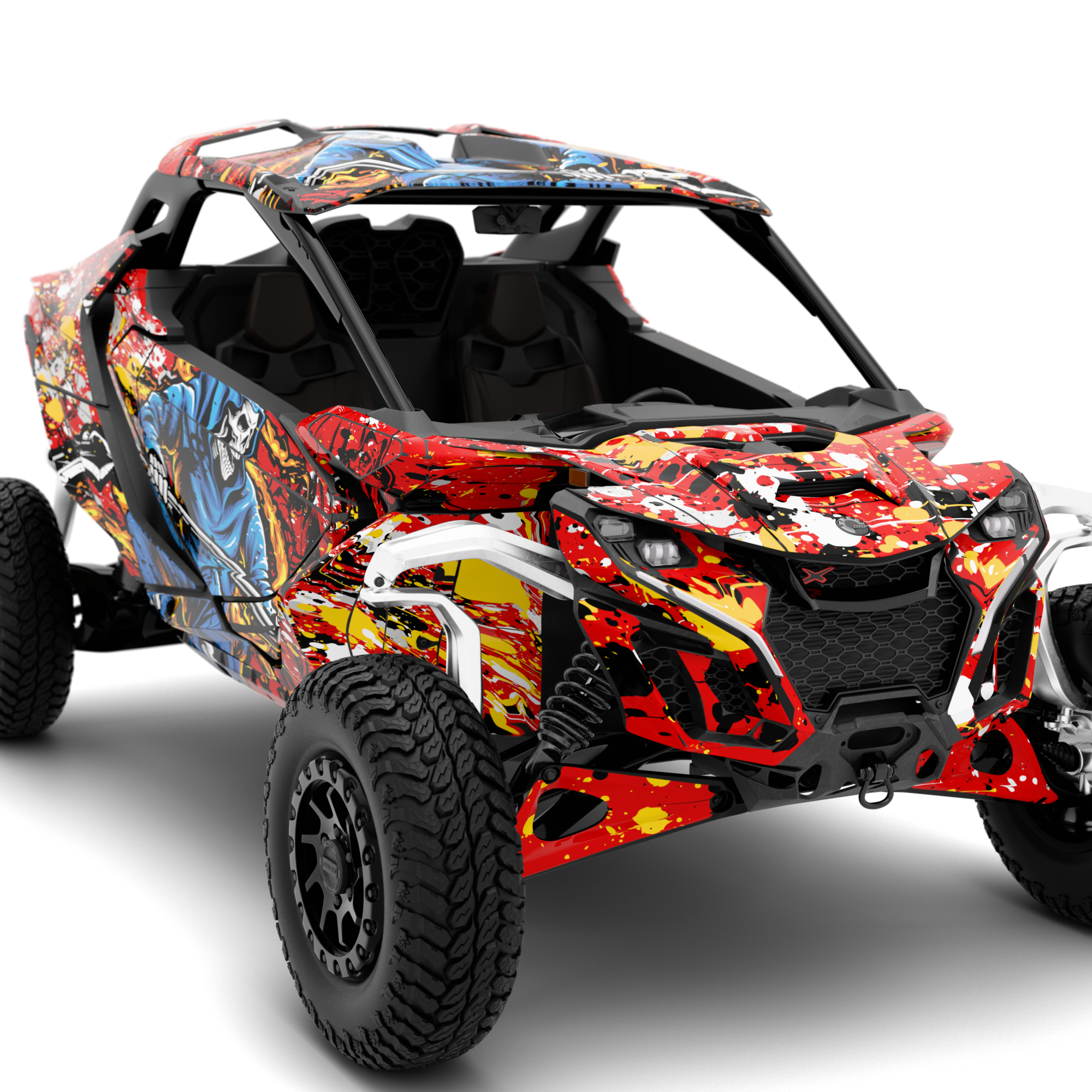 PUNISHER design stickers for Can-Am Maverick R (from 2024)