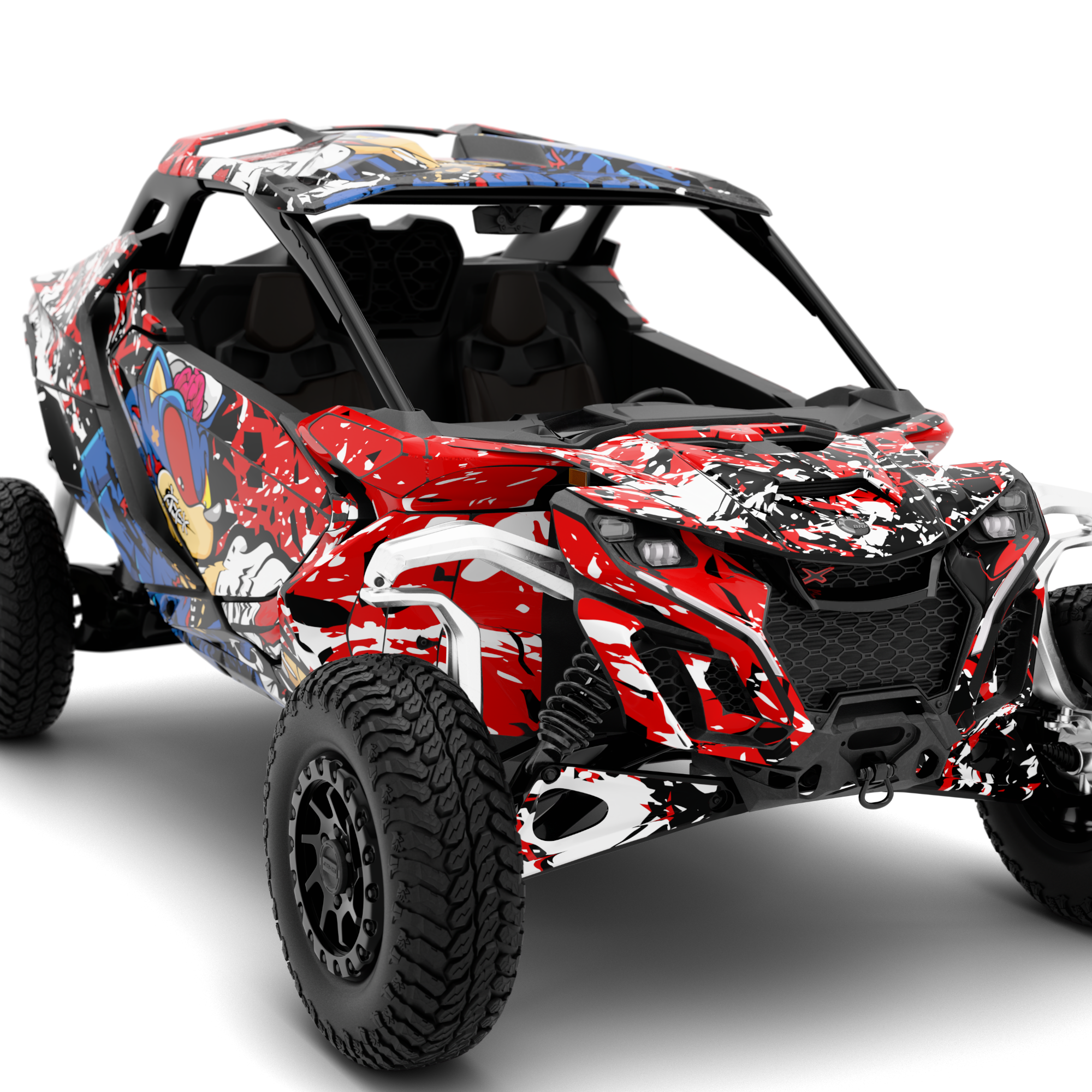 SONIC design stickers for Can-Am Maverick R (from 2024)