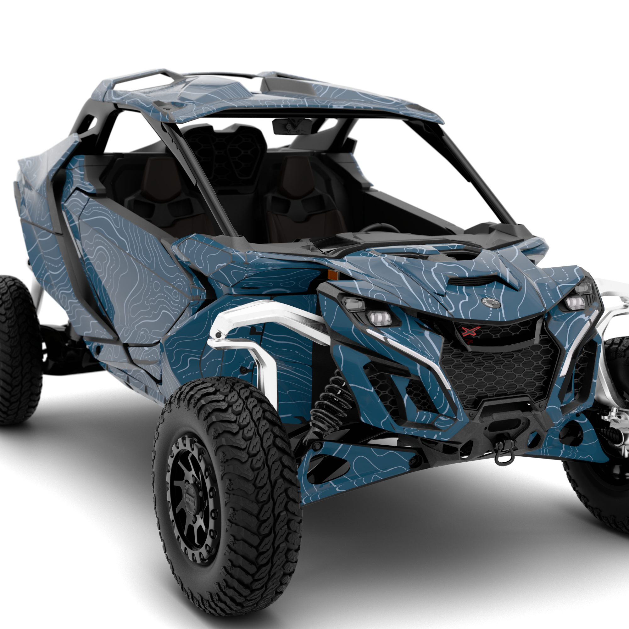 TOPOGRAPHIC design stickers for Can-Am Maverick R (from 2024)