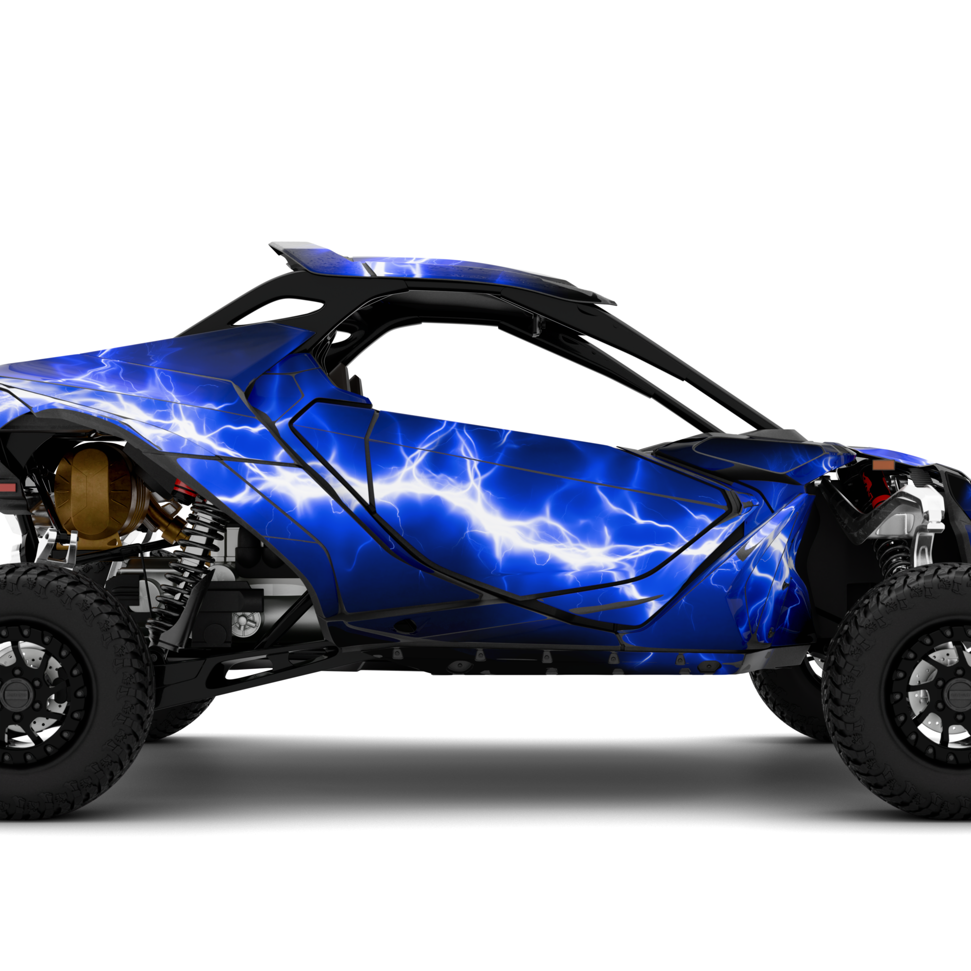 LIGHTNING design stickers for Can-Am Maverick R (from 2024)