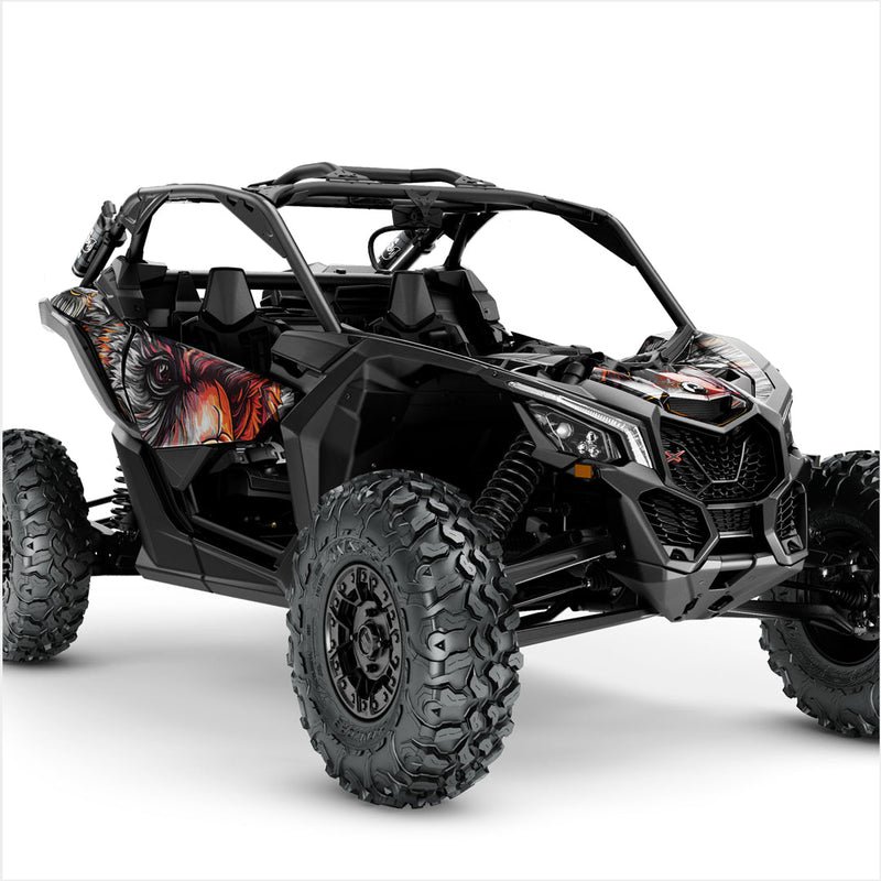 GRIZZLY GRIM Designaufkleber für Can-Am Maverick X3