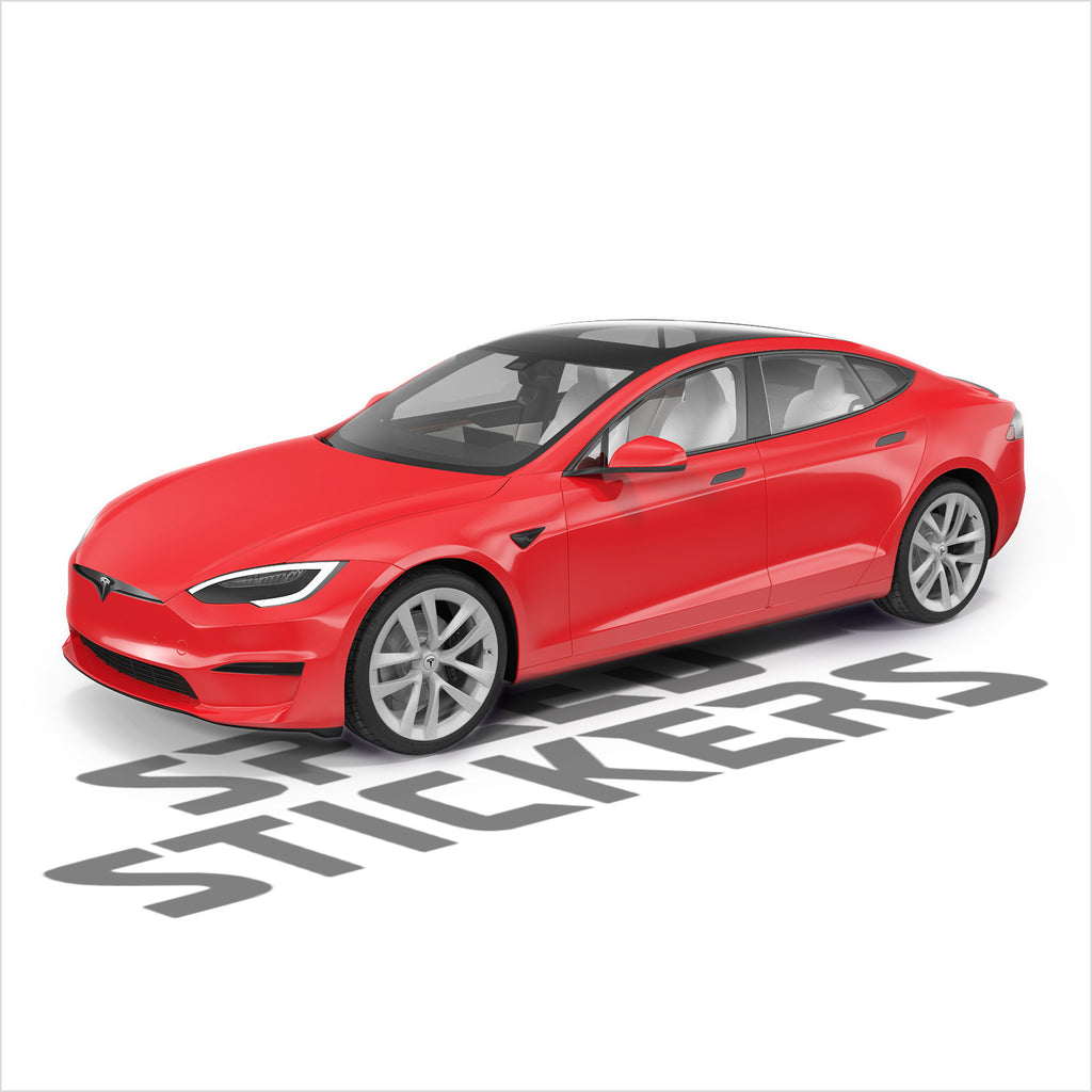 Tesla Model S sedan PPF cut template