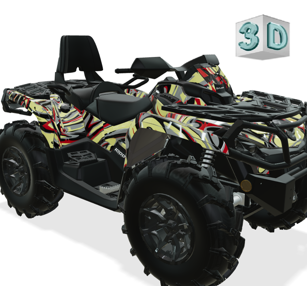 ACID design stickers for Can-Am Outlander G2 (from 2012)