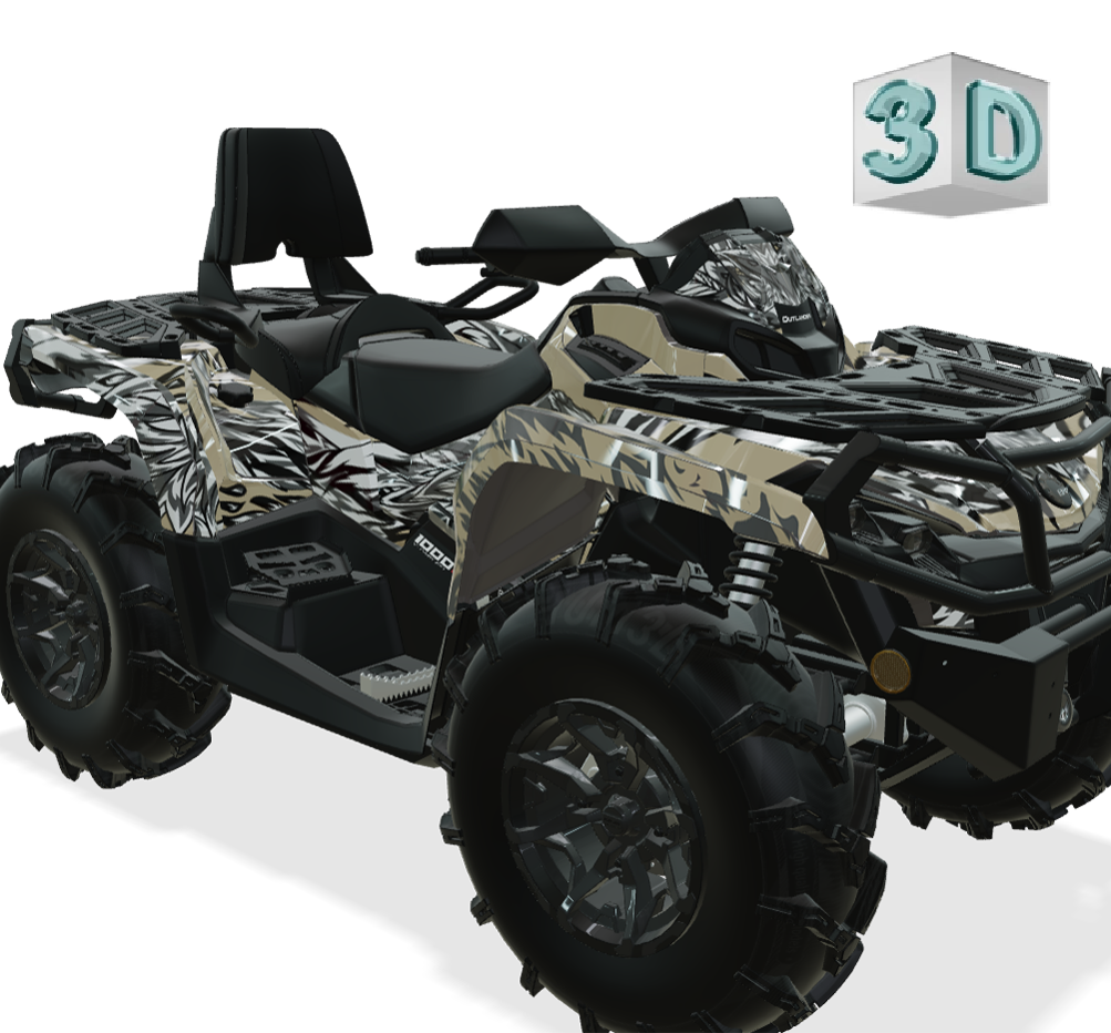 AMERICAN EAGLE design stickers for Can-Am Outlander G2 (from 2012)