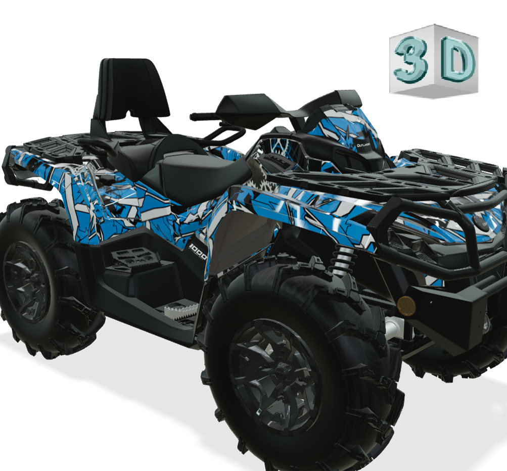 GEOMETRICK design stickers for Can-Am Outlander G2 (from 2012)