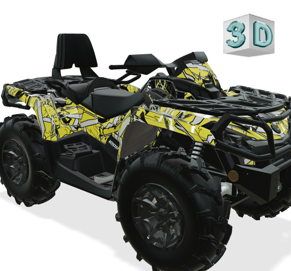 GEOMETRICK design stickers for Can-Am Outlander G2 (from 2012)