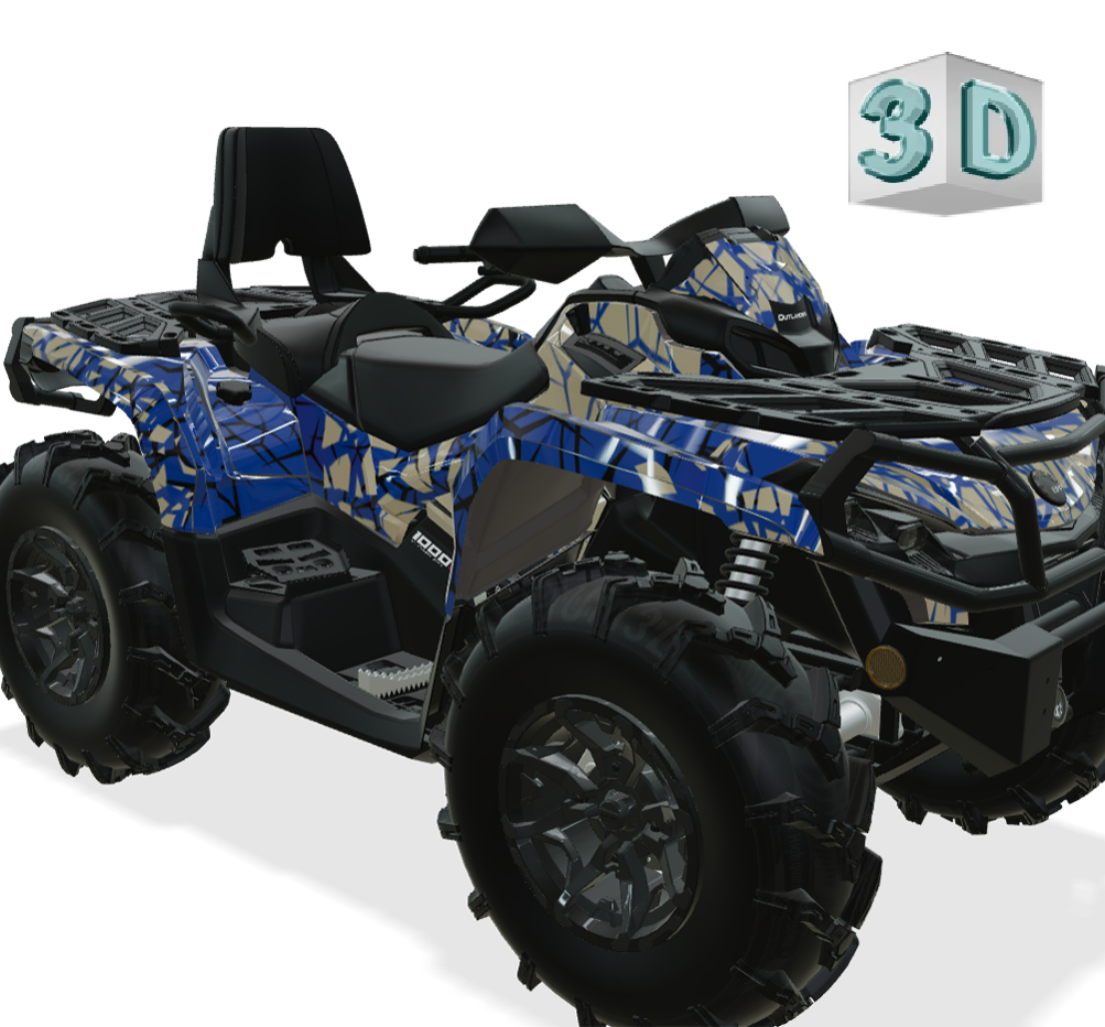QUAKE design stickers for Can-Am Outlander G2 (from 2012)