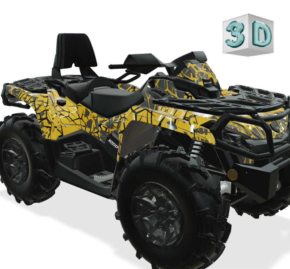 QUAKE design stickers for Can-Am Outlander G2 (from 2012)