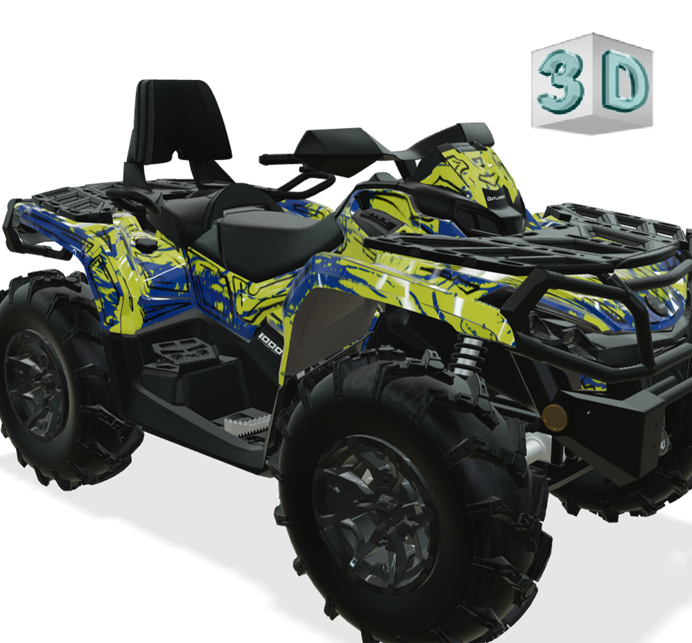 SHADED design stickers for Can-Am Outlander G2 (from 2012)