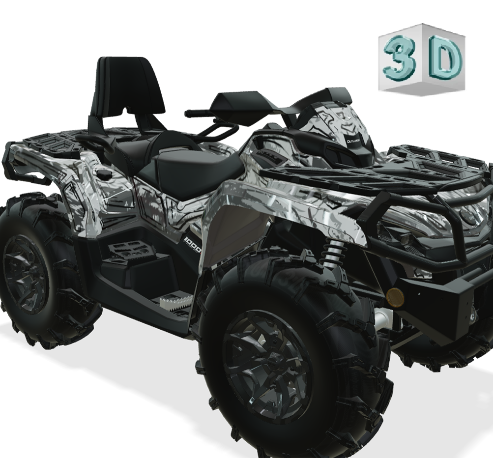 SHADED design stickers for Can-Am Outlander G2 (from 2012)