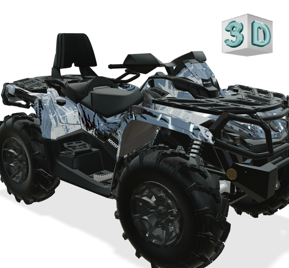 SYMBIOTE design stickers for Can-Am Outlander G2 (from 2012)
