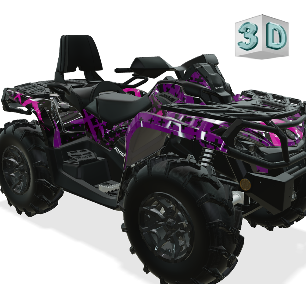 X design stickers for Can-Am Outlander G2 (from 2012)