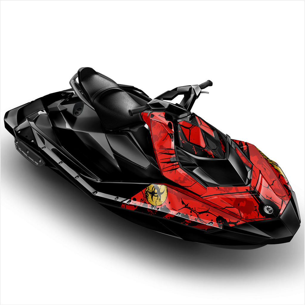 SPARK SEADOO graphics decals red colour