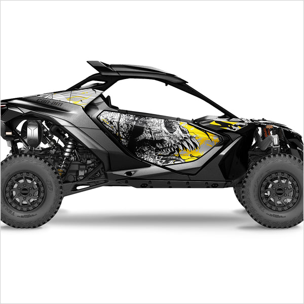 Can Am Maverick R graphic sticker kit with pictutre wrap