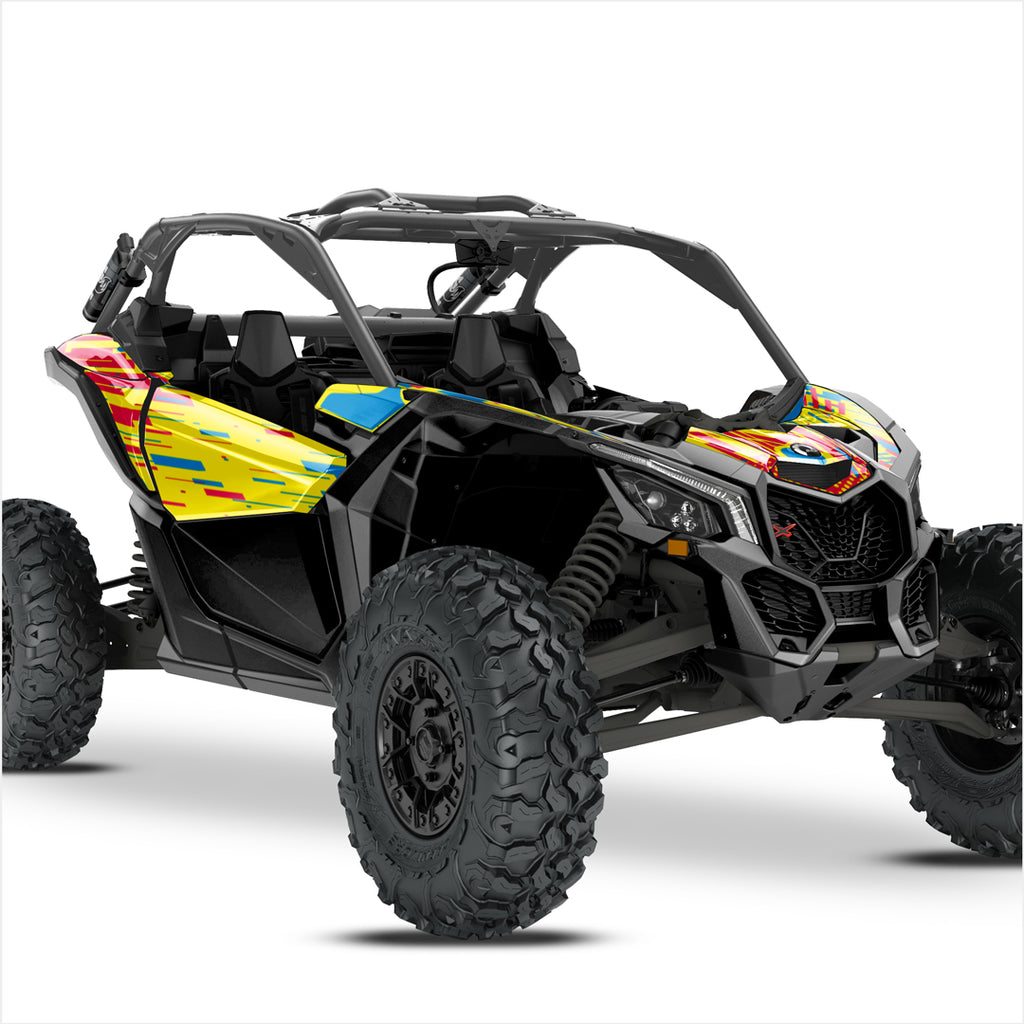 CYBER design stickers for Can-Am Maverick X3 (9)