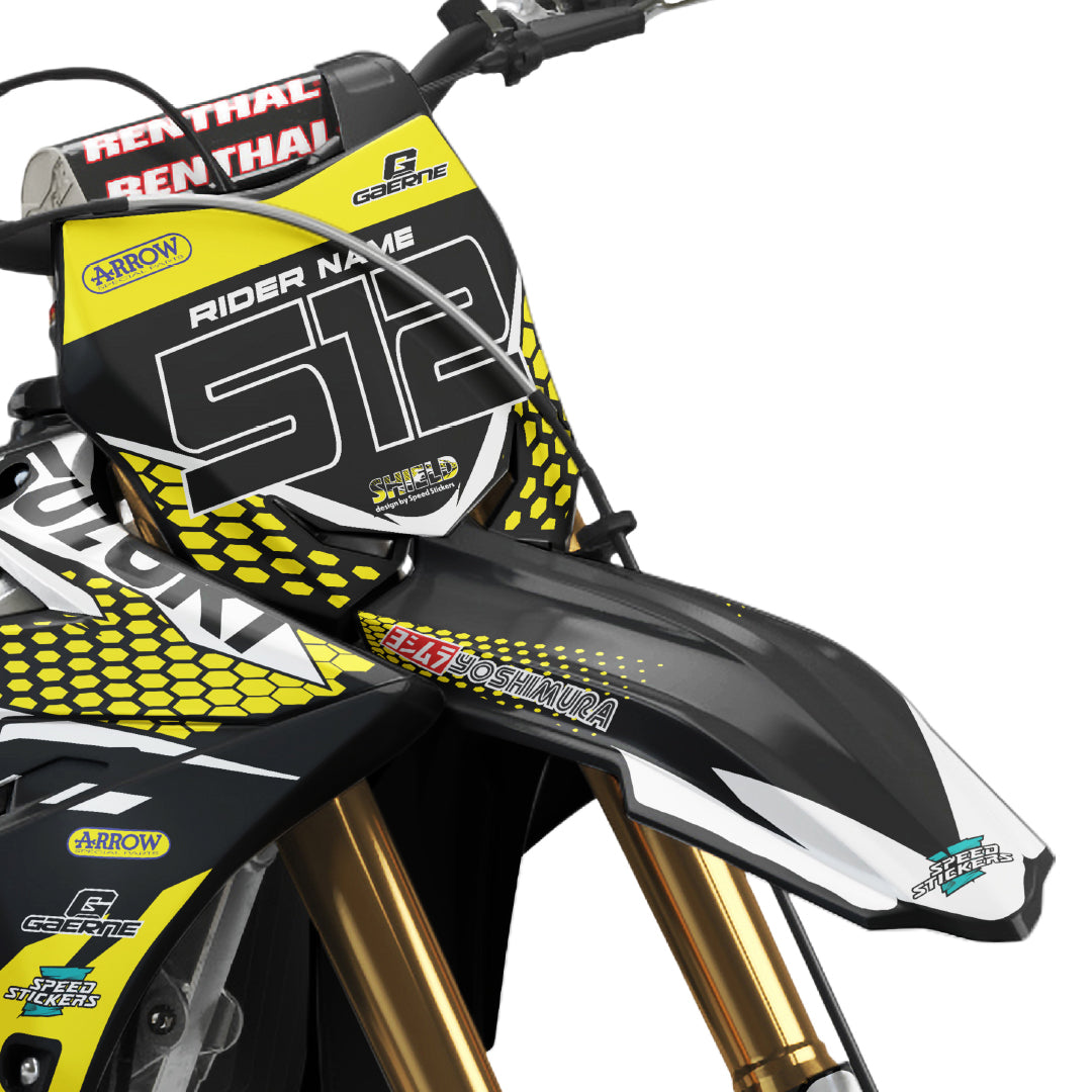 SHIELD-Designaufkleber für Suzuki RMZ