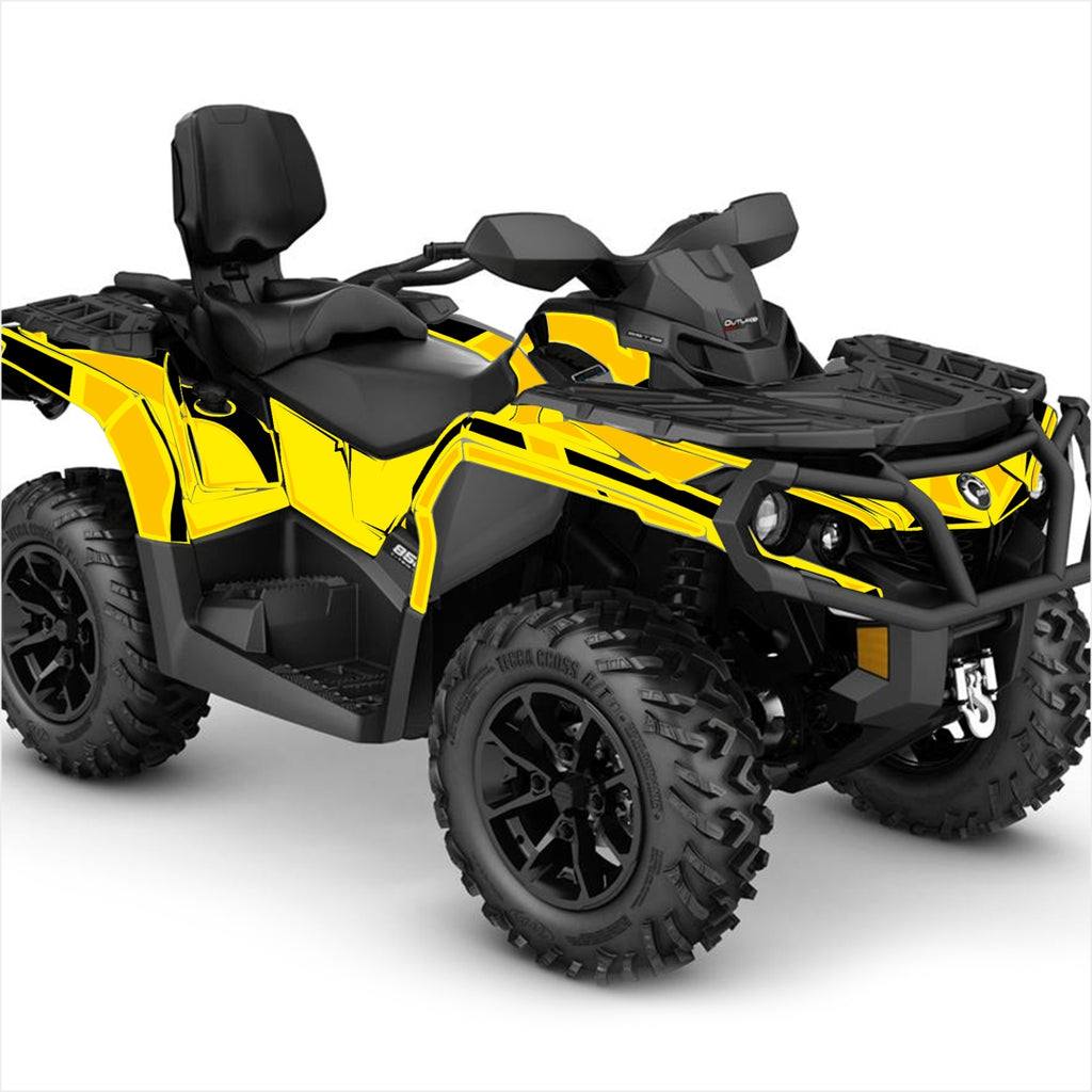 Can Am Outlander Sticker graphics kit yellow