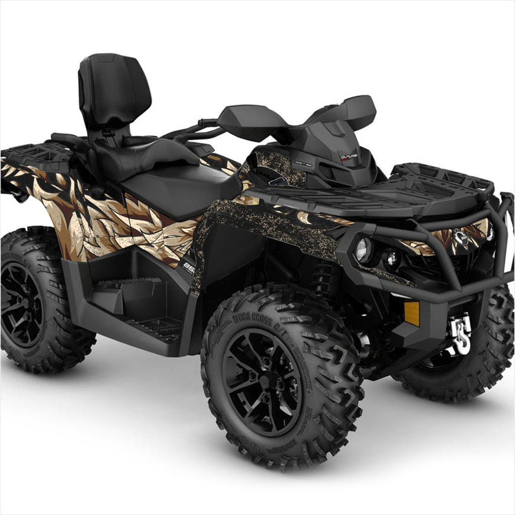Can Am Outlander graphics sticker kit grey