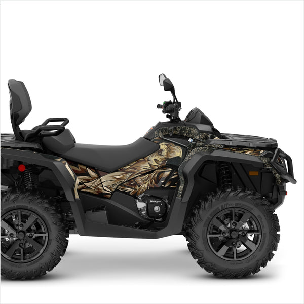 Can Am Outlander graphics sticker kit greys