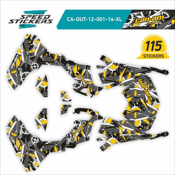 GEOMETRIC design stickers for Can-Am Outlander