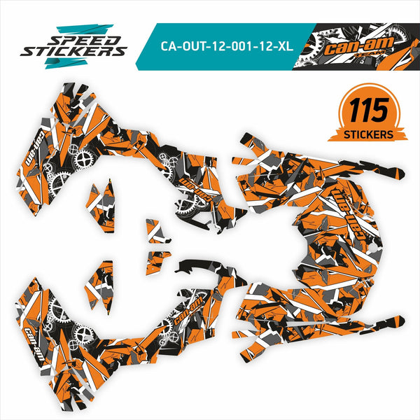 GEOMETRIC design stickers for Can-Am Outlander