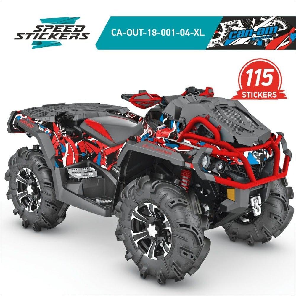 Can Am outlander XMR graphics red