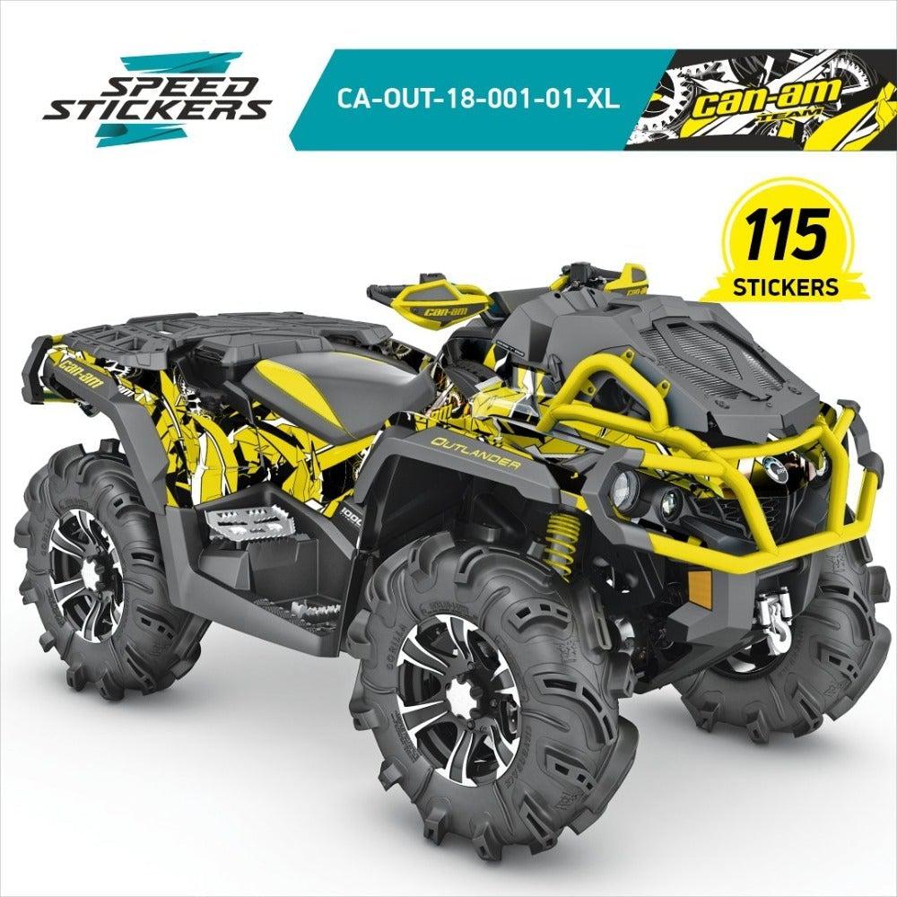 Can Am outlander XMR graphics yellow