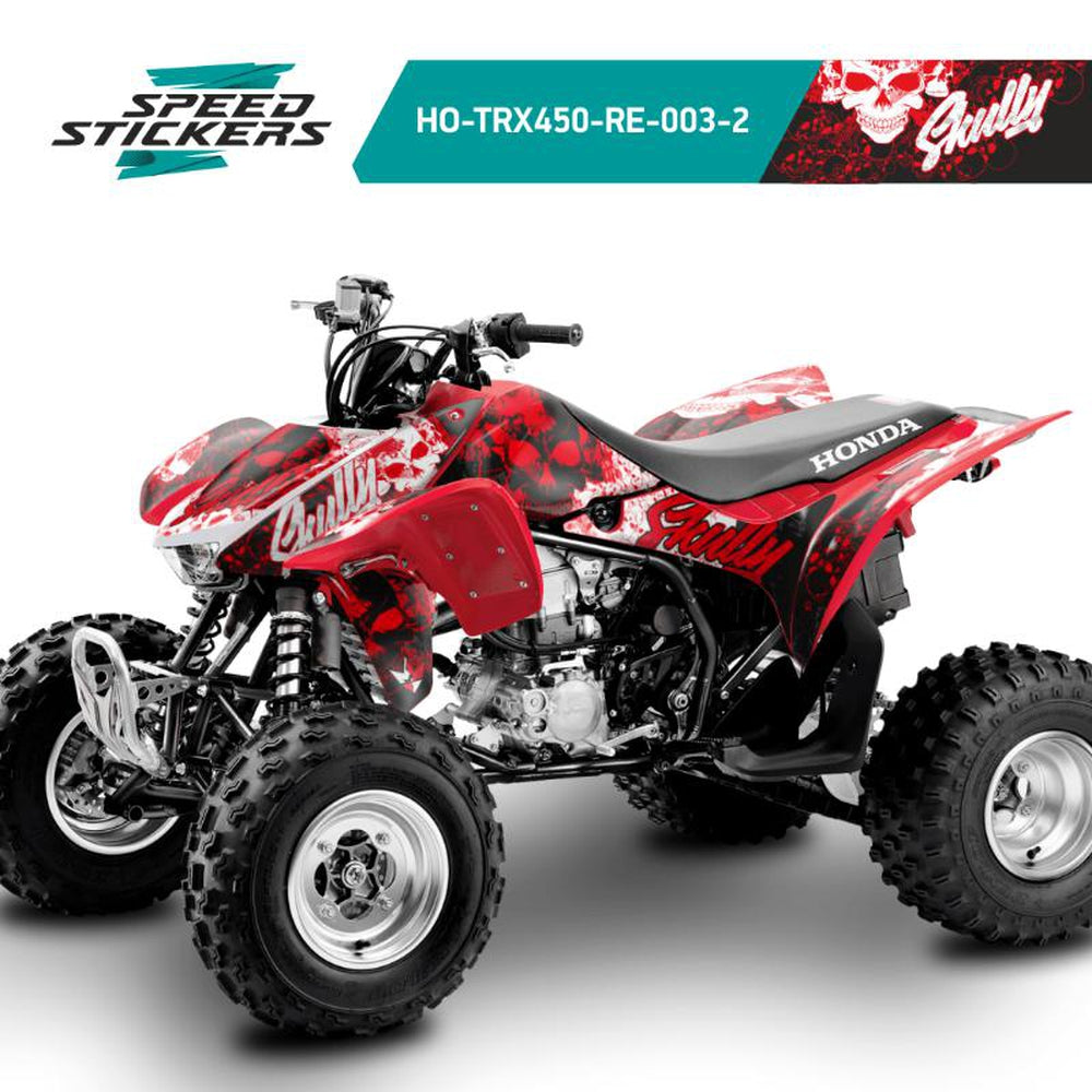 SKULLY design stickers for Honda TRX 450 (2004-2016) – Speed Stickers